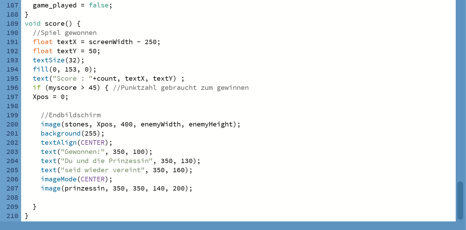 Code Zeilen 187-210