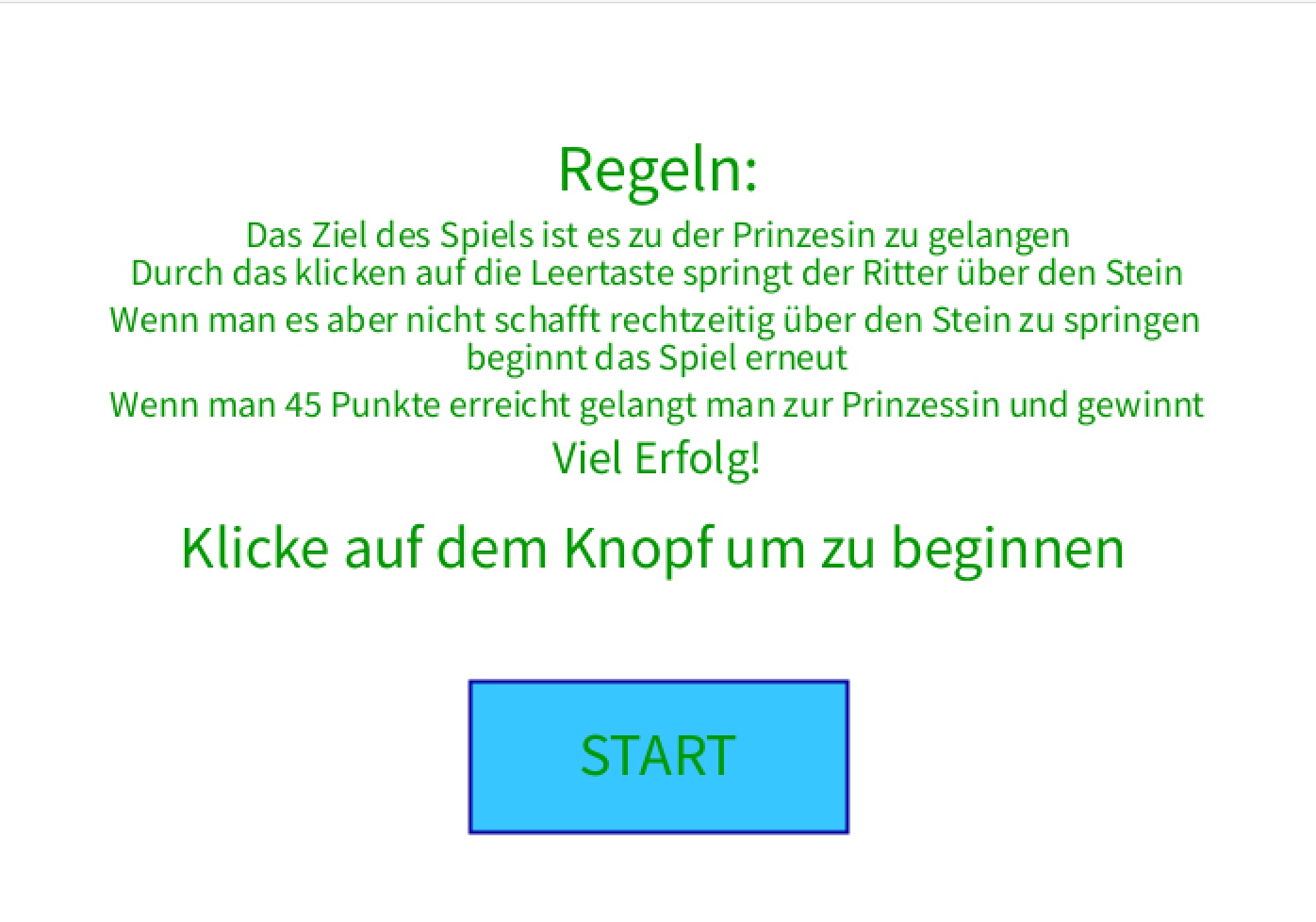 Spielstart